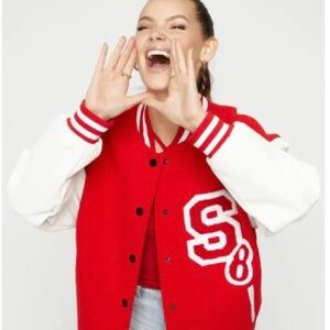 Sans Sourci Varsity jacket ladies size M !